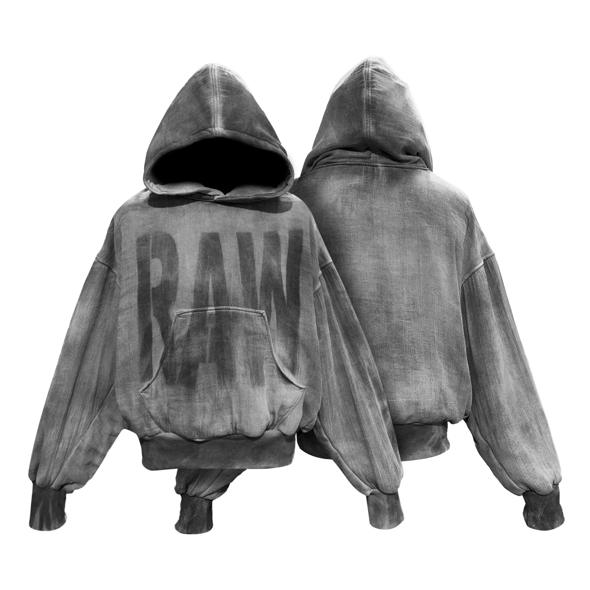 Hoodie "Disgrid" Grey