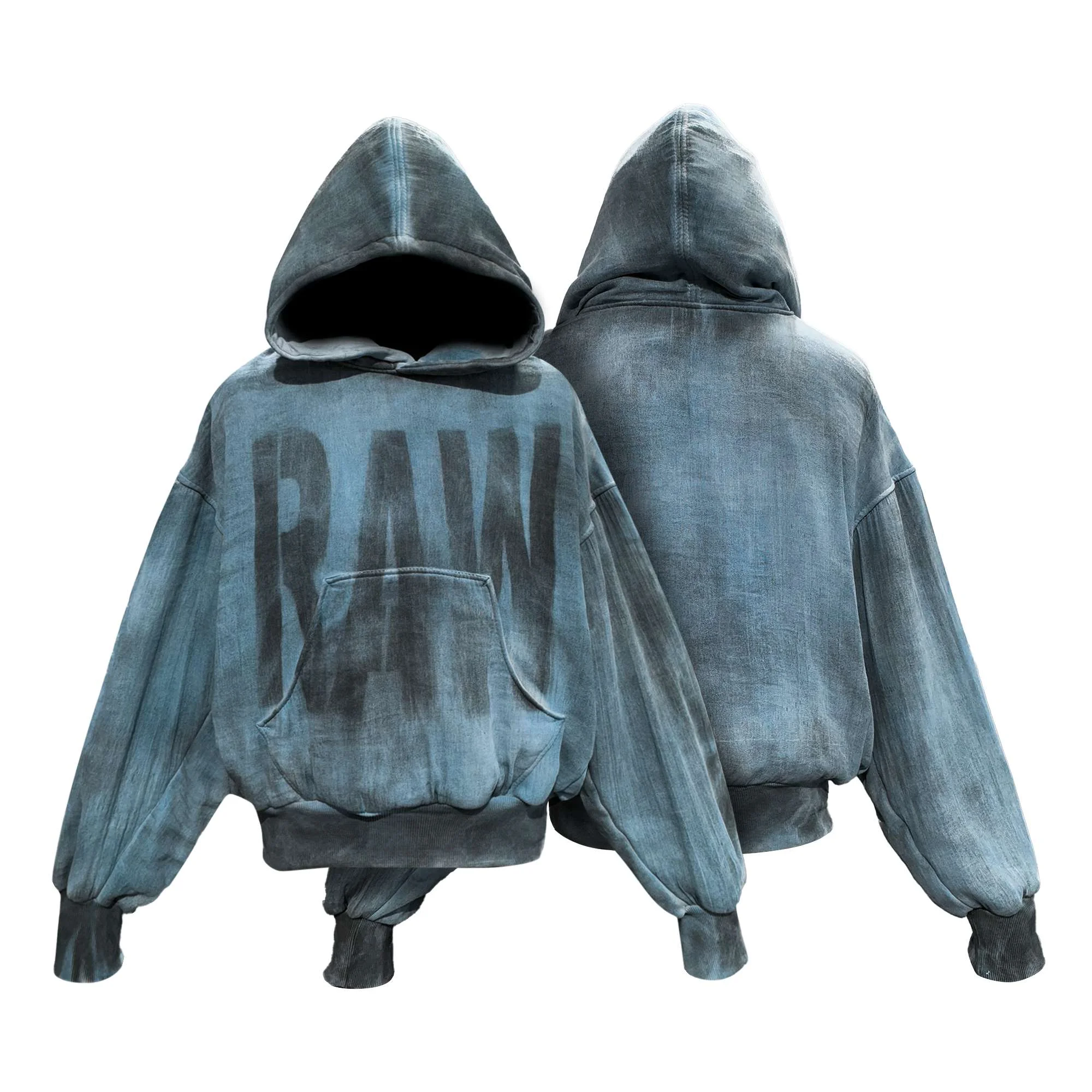 Hoodie "Disgrid" Blue