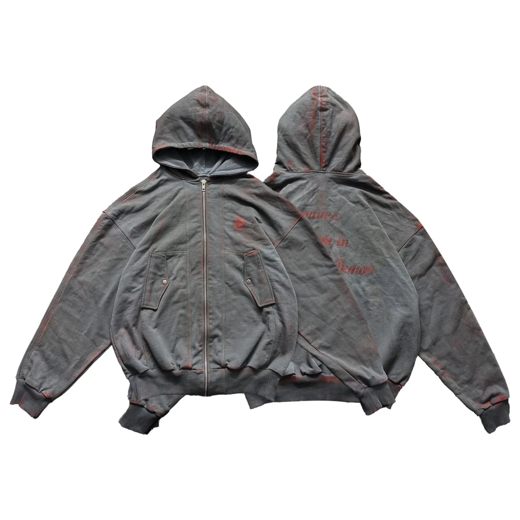 Zip Hoodie "GAS-Cherry Waves" SAMPLE